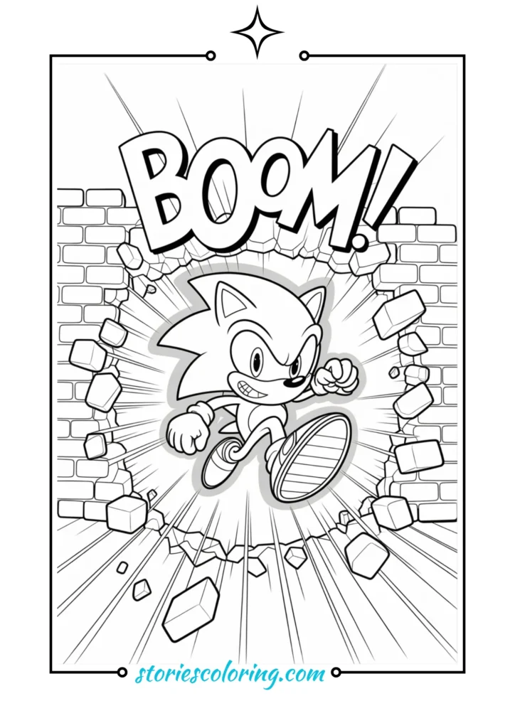 SONIC COLORING PAGE ADVENTURE