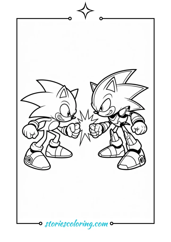 Shadow using chaos control against Sonic black and white 