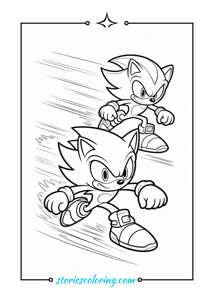 Sonic the Hedgehog Coloring Pages for Kids 