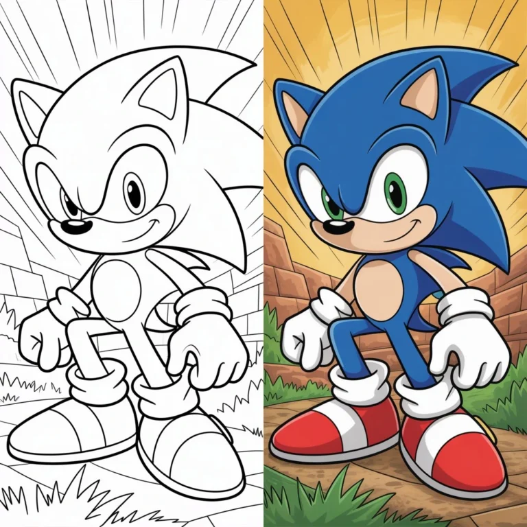 The Ultimate Sonic the Hedgehog Coloring Pages Gallery