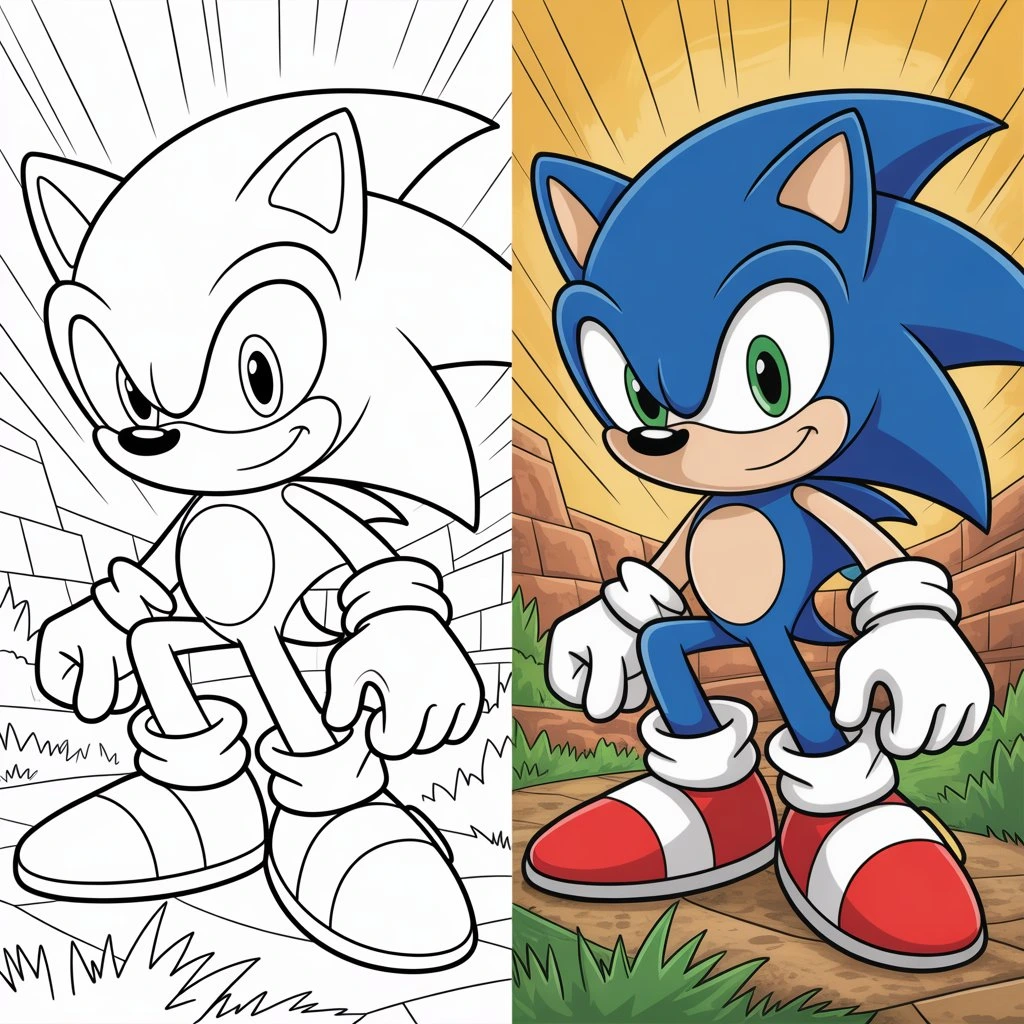 The Ultimate Sonic the Hedgehog Coloring Pages Gallery