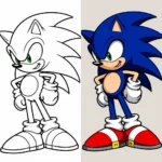 Sonic 3 coloring pages free
